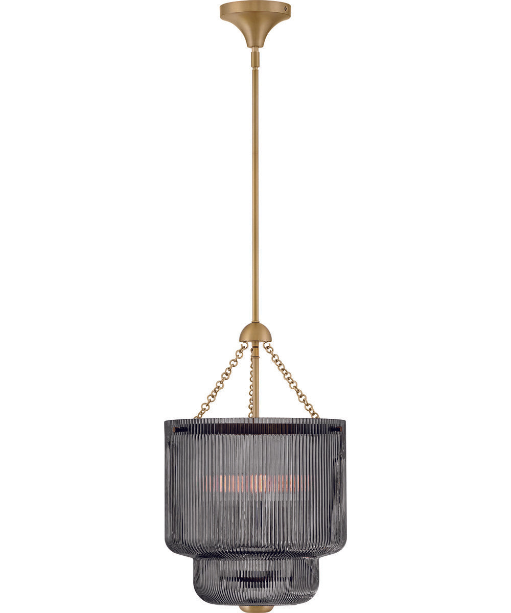 Adella 4-Light Medium Pendant in Lacquered Brass
