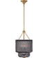 Adella 4-Light Medium Pendant in Lacquered Brass