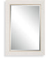 25x35" Wall Mirror Whitewashed Textured Wrap