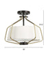 Hangar 2-Light 16"w Semi-Flush Mount/Pendant Convertible Light Fixture Antique Bronze by Progress