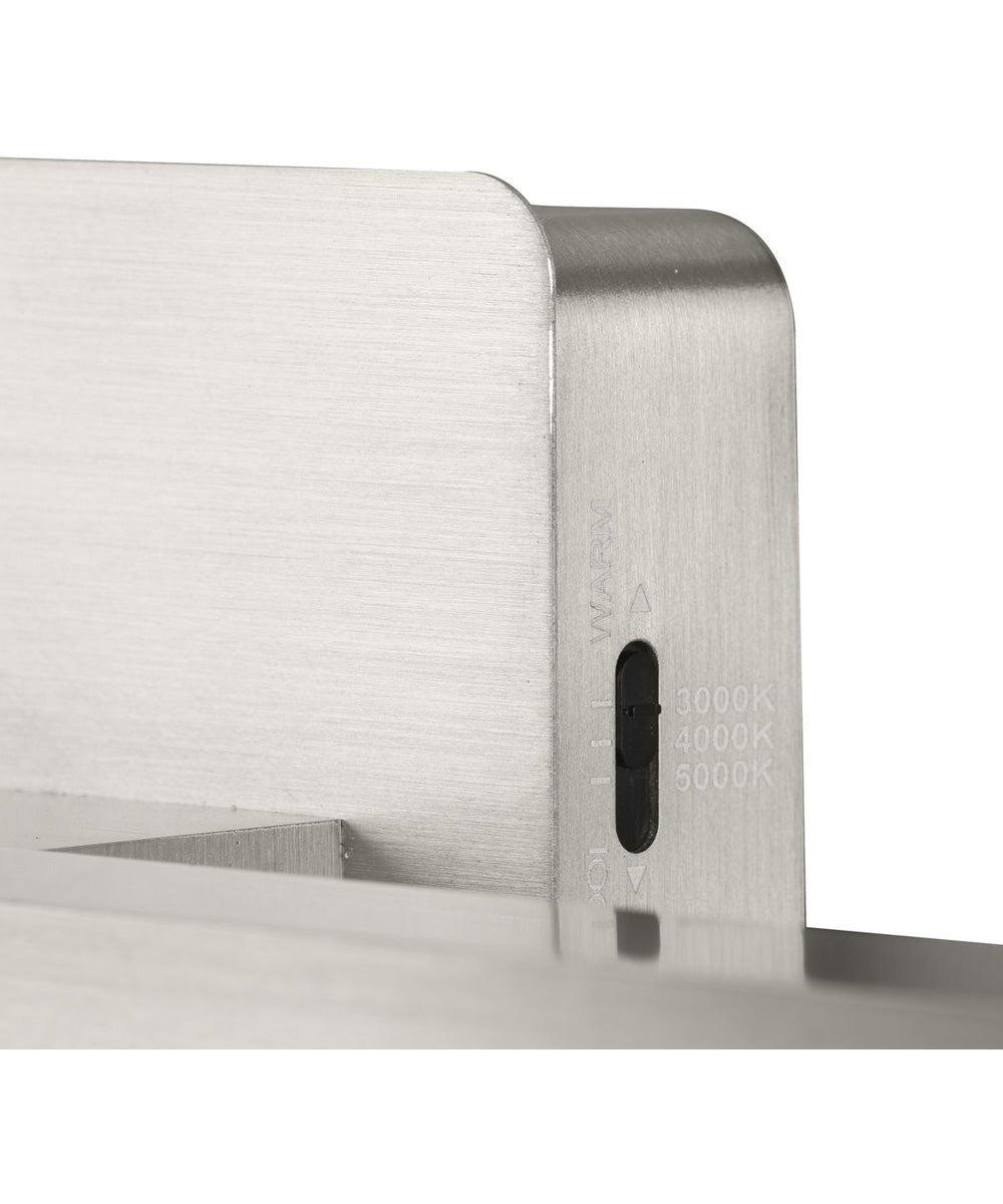 Phase 5 16 in. Slim Modern 3CCT Integrated LED Linear Vanity Light Brushed Nickel
