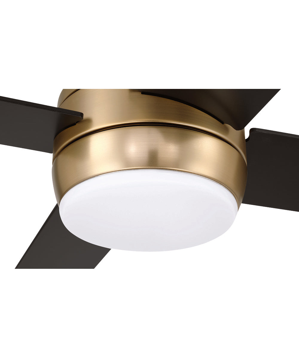Kelsey 52" 4-blade Indoor Ceiling Fan 1-Light Fan Satin Brass