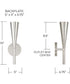 Levi 1-Light Sconce Polished Nickel