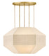 Lyla 4-Light Medium Convertible Chandelier in Lacquered Brass