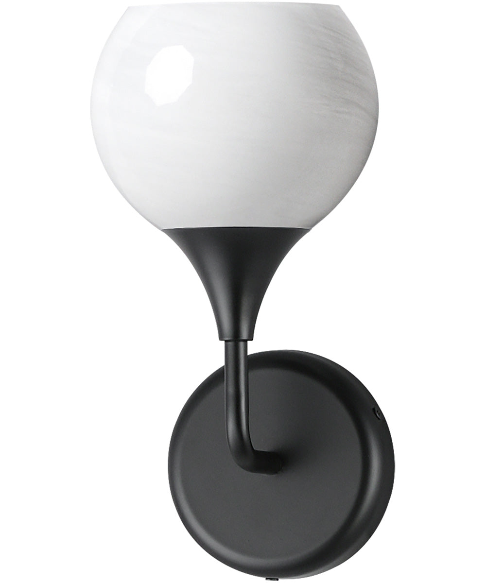 Neve 1-Light Wall Scone Black