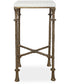 Penelope White Marble Accent Table