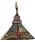 10" Square Prairie Dragonfly Pendant