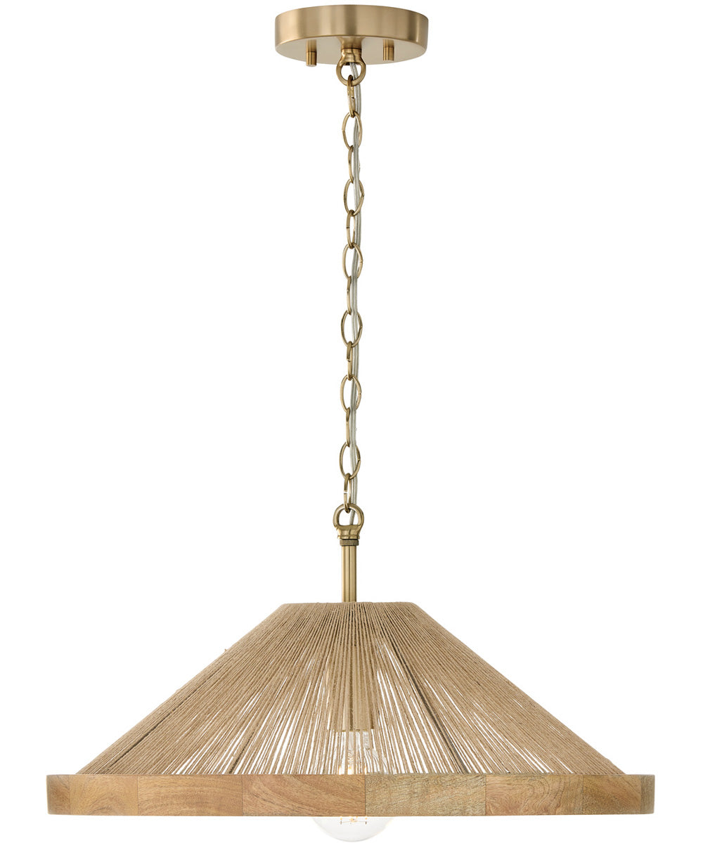 Maya 1-Light Semi-Flush Matte Brass