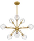 Salvador 9-light Chandelier Brushed Gold