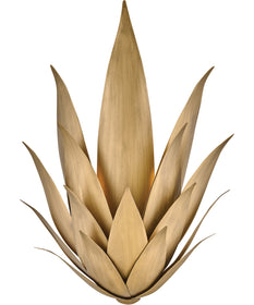 Agave 2-Light Large Two Light Sconce in Burnished Gold