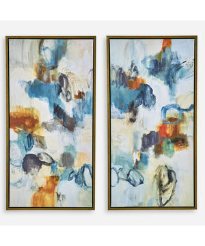 Casual Moments Framed Abstract Art Set of 2