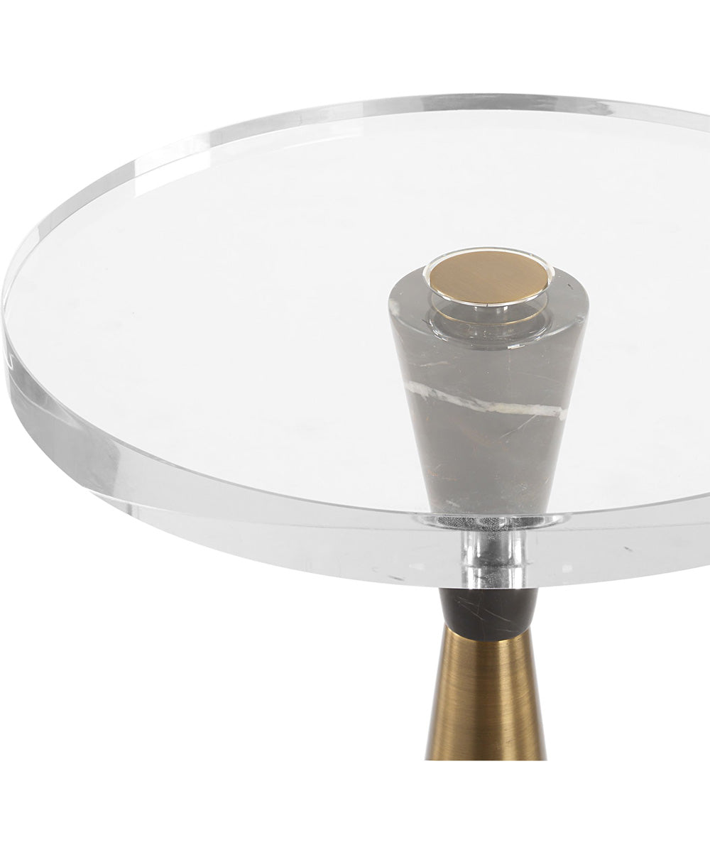 Holton Tapered Brass Accent Table
