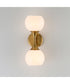 Neve 2-Light Wall Sconce Natural Aged Brass