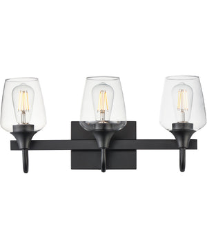 Goblet 3-Light Wall sconce Black