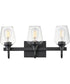 Goblet 3-Light Wall sconce Black