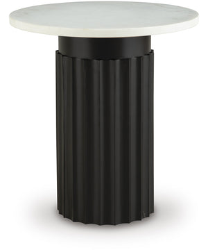 Wainstone Accent Table Black/White