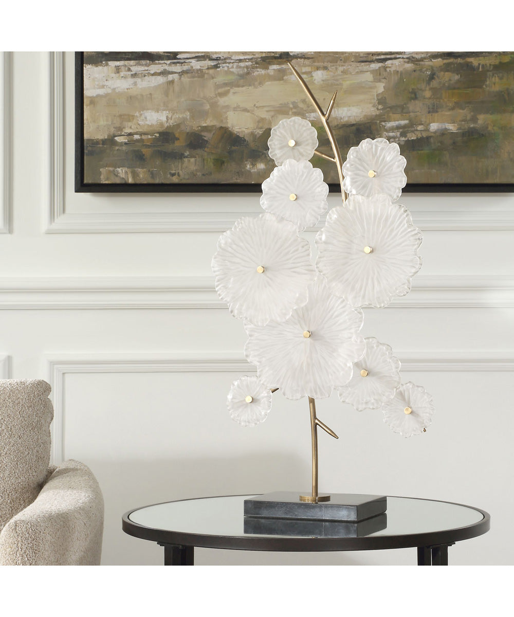 Glass Garden Table Sculpture