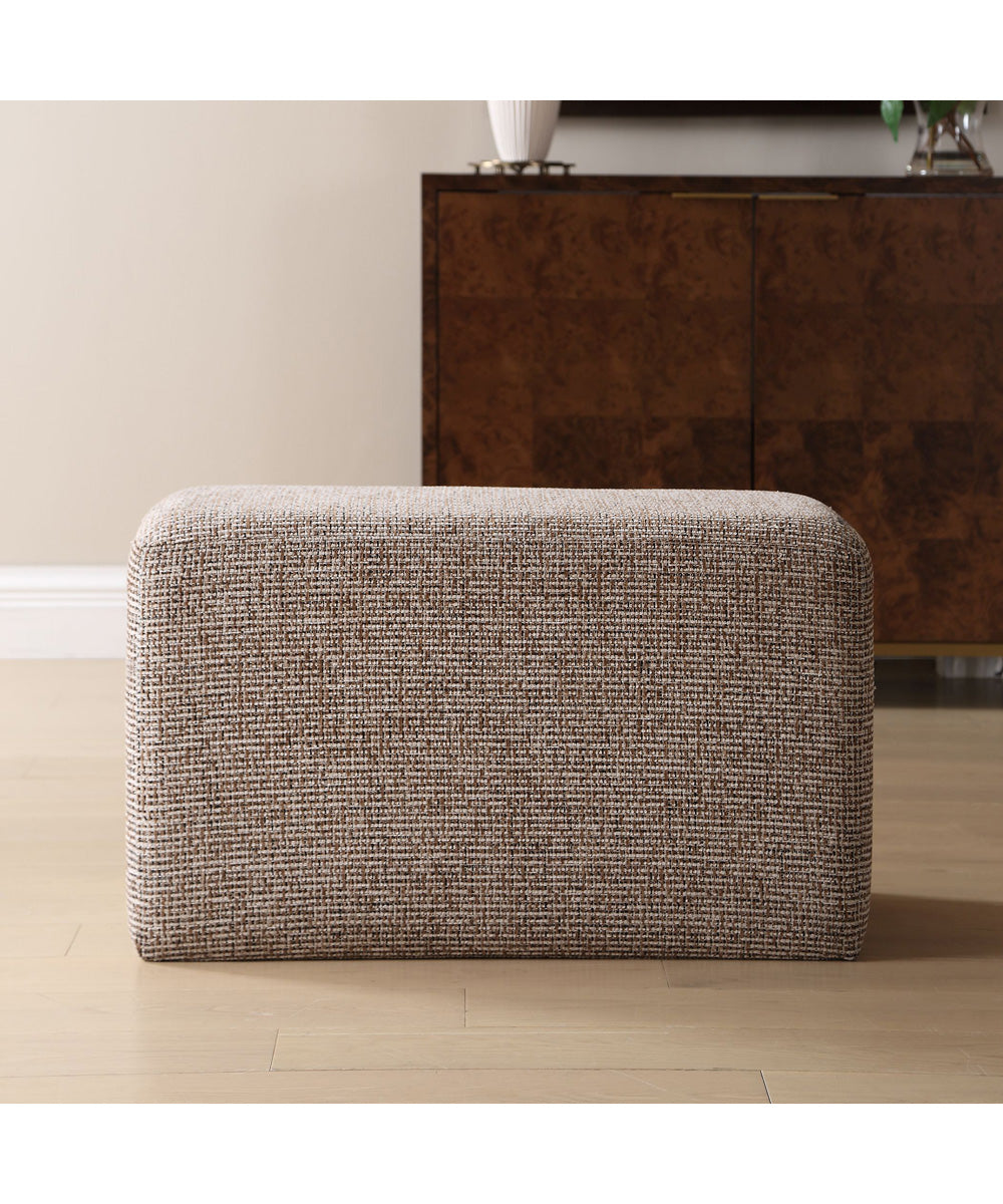 Kelce Woven Checkered Ottoman