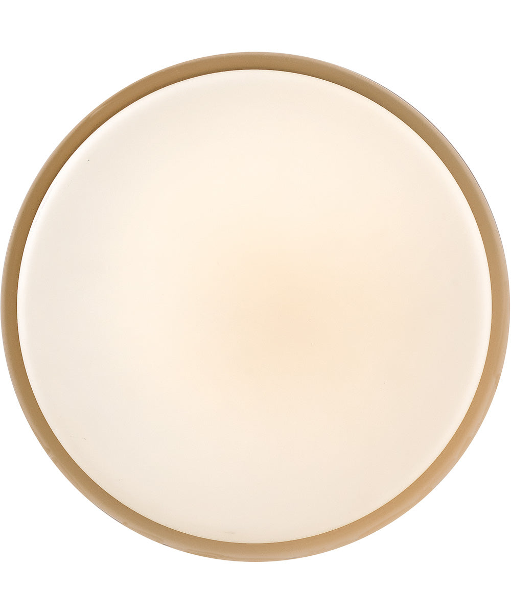 Cedric 2-Light Small Semi-Flush Mount in Lacquered Brass
