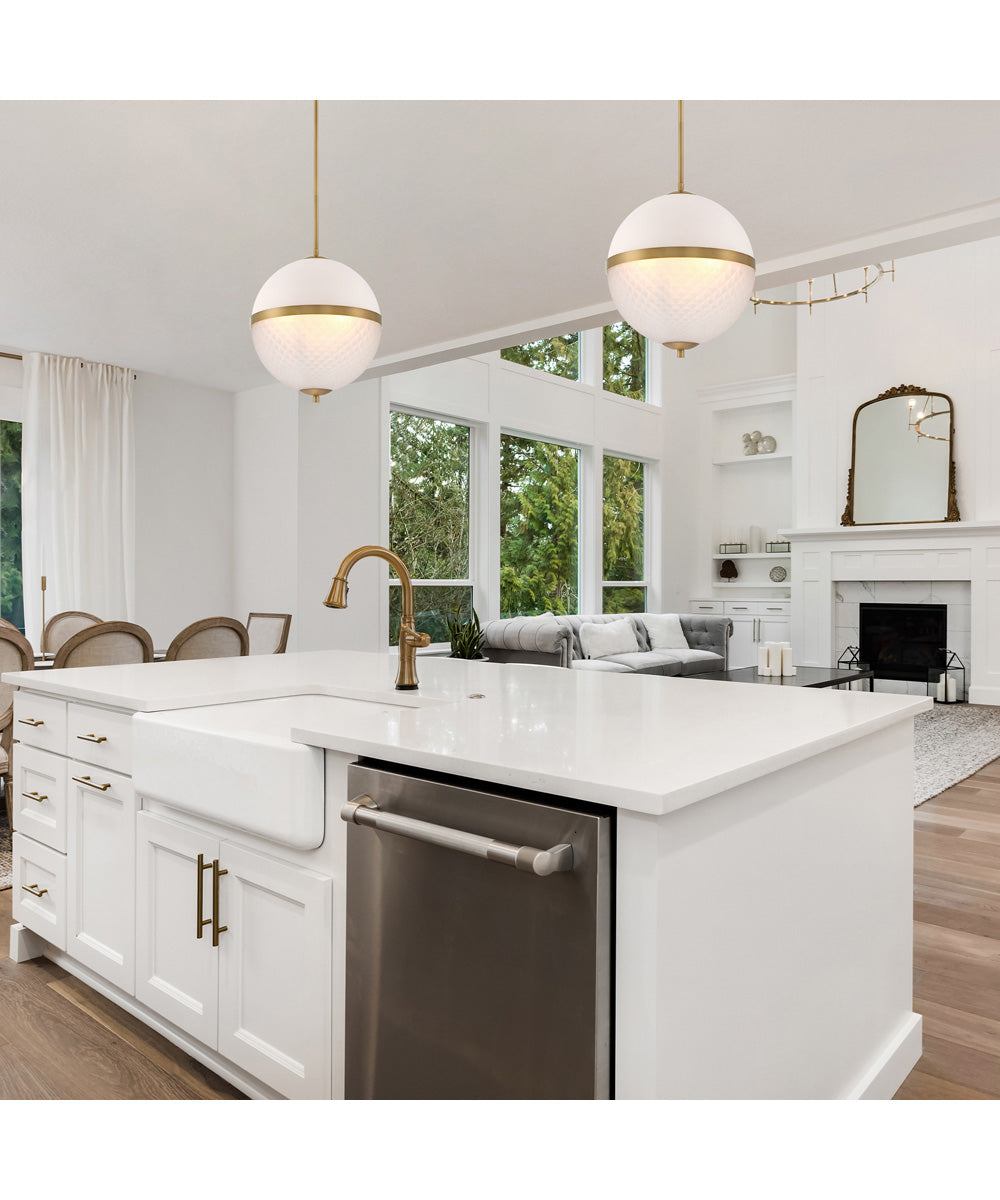 Dia 3 Light Pendant Old Satin Brass