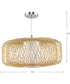 Cordova 1-Light Large Pendant Natural Rattan