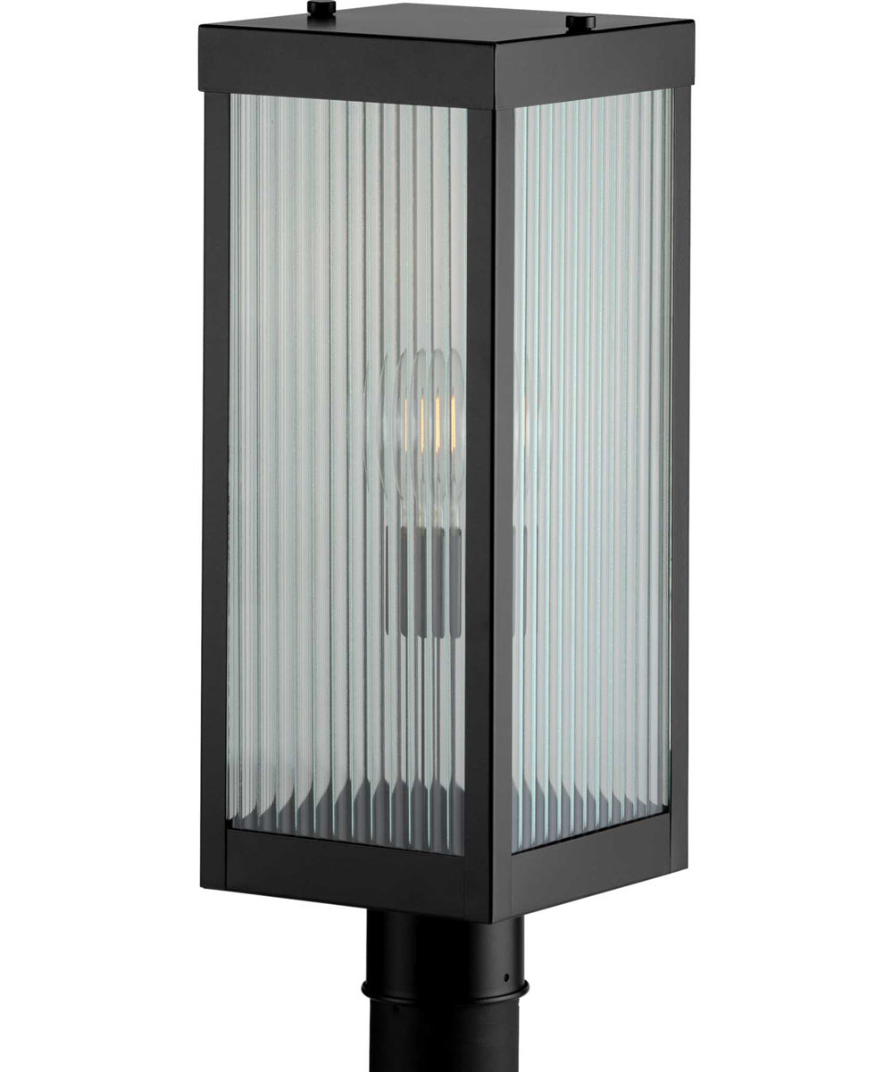 Felton Black 1-Light Post Lantern Matte Black