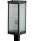 Felton Black 1-Light Post Lantern Matte Black