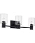 Clarksville 3-Light Vanity & Wall Matte Black