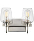 Goblet 2-Light Wall Sconce Satin Nickel
