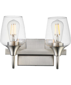 Goblet 2-Light Wall Sconce Satin Nickel