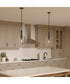 Reines 1-Light Pendant with Clear Glass Shade Matte Black