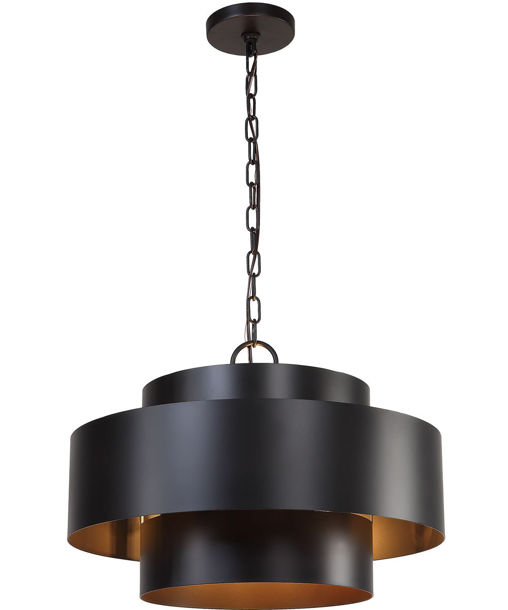 Youngstown Dark Bronze 4 Light Pendant