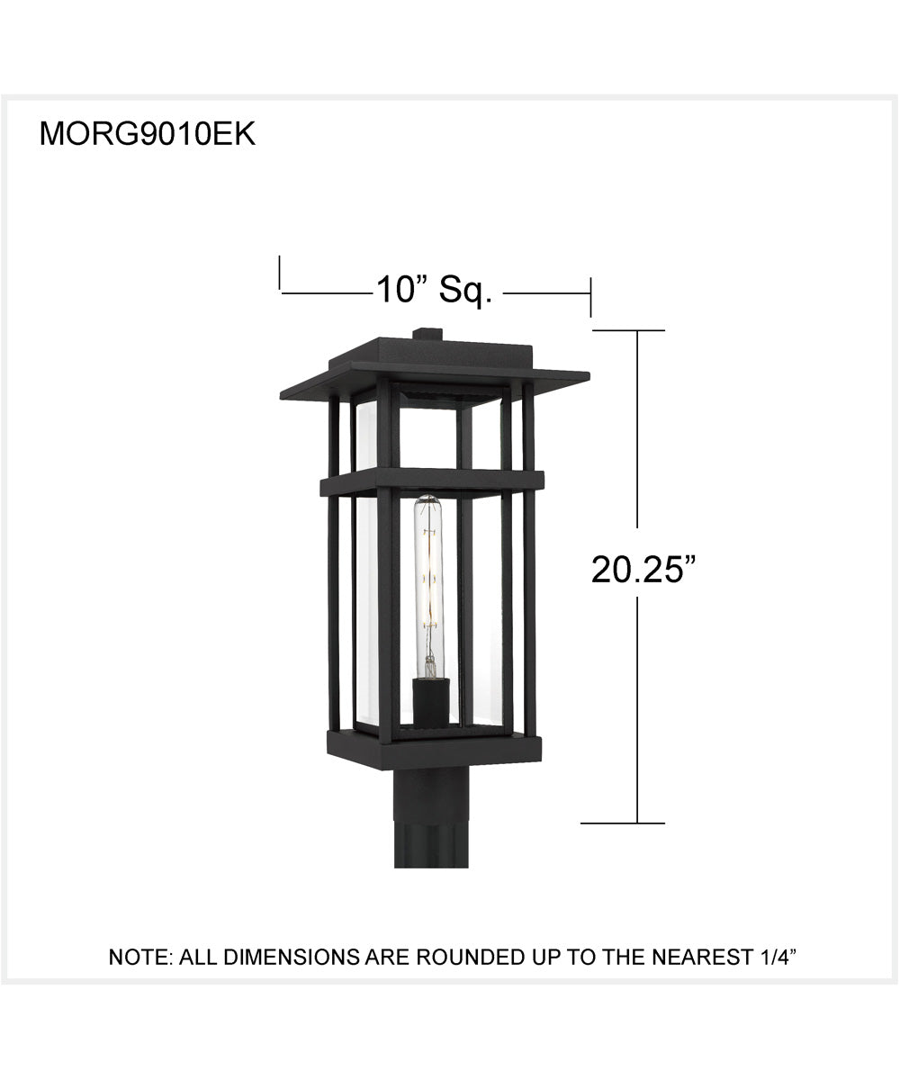 Morgan 1-light Outdoor Pendant Light Earth Black