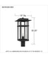 Morgan 1-light Outdoor Pendant Light Earth Black