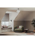 Latham 18 in. 3-Light Flush Mount Matte Black