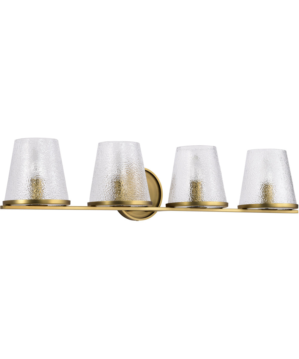 Valentine 4-Light Vanity & Wall Vintage Brass