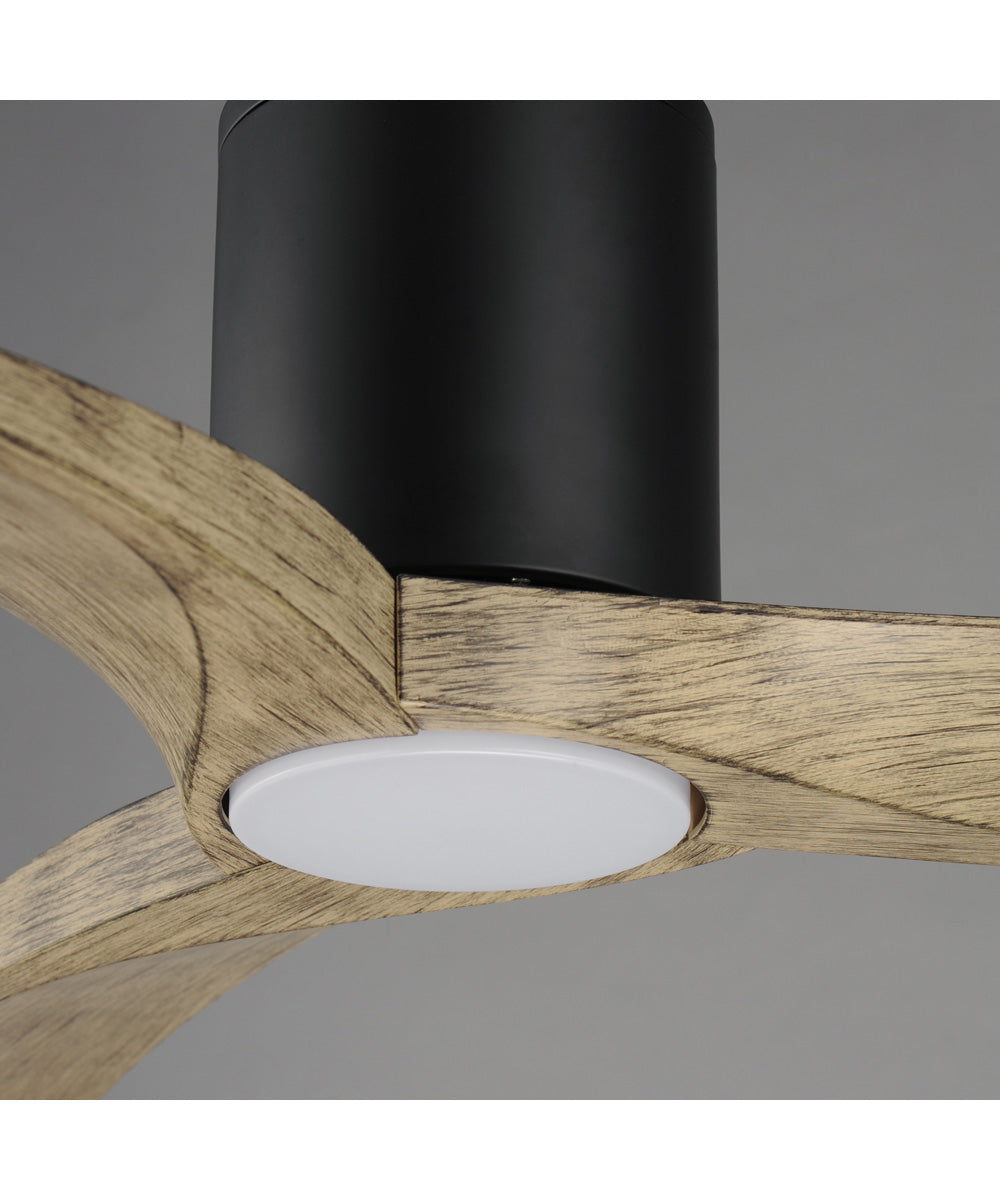 Drifter 52 inch Outdoor Hugger Fan w LED Black / Driftwood