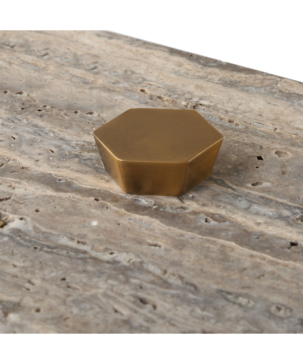 Griseus Travertine Stone Box