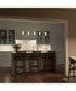 Mack 5-Light Linear Chandelier with Layered Glass Shades Brushed Nickel