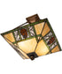 17" Square Pinecone Ridge Semi-Flush Mount