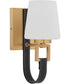 Hidalgo 1-light Wall Mount Light Fixture Aged Brass