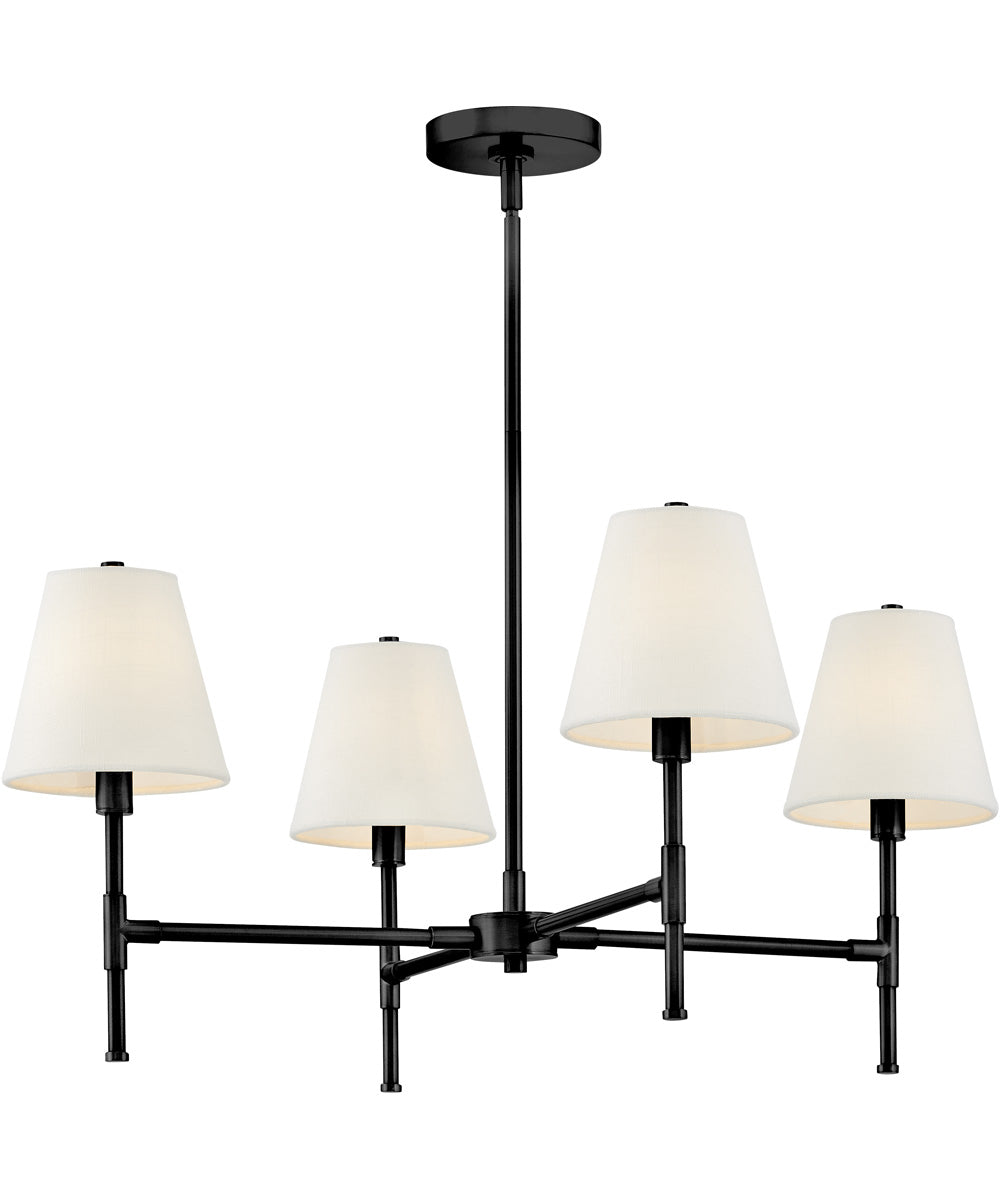 Beale 4-Light Medium Single Tier in Black
