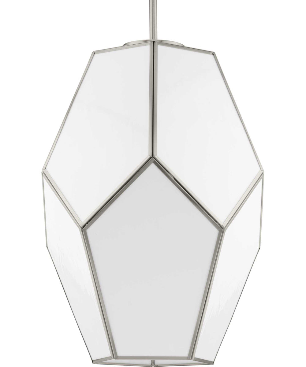 Latham 1-Light Contemporary Pendant Brushed Nickel