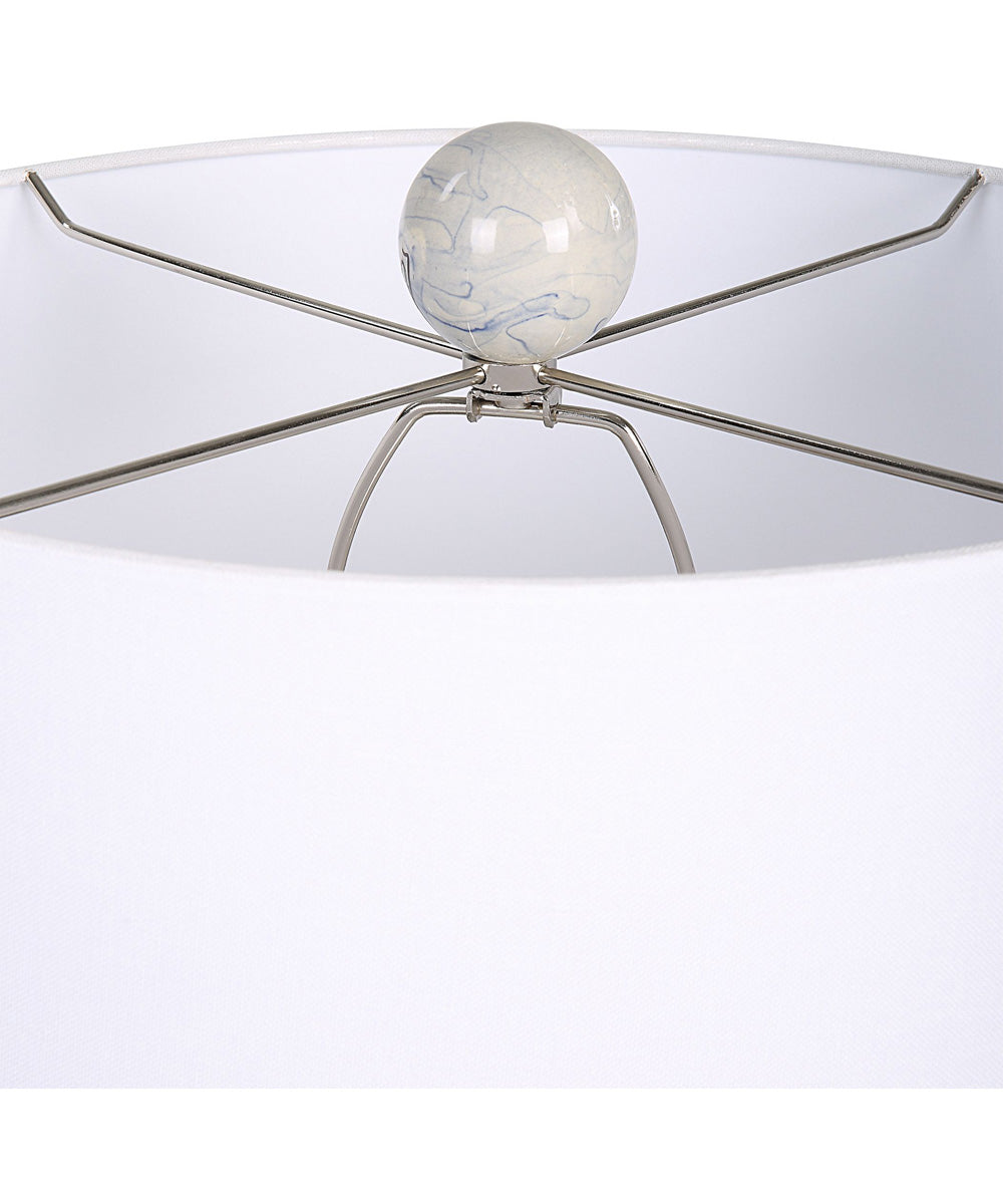 Waves Blue & White Accent Lamp