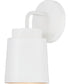 Pratt 1-Light Sconce Matte White