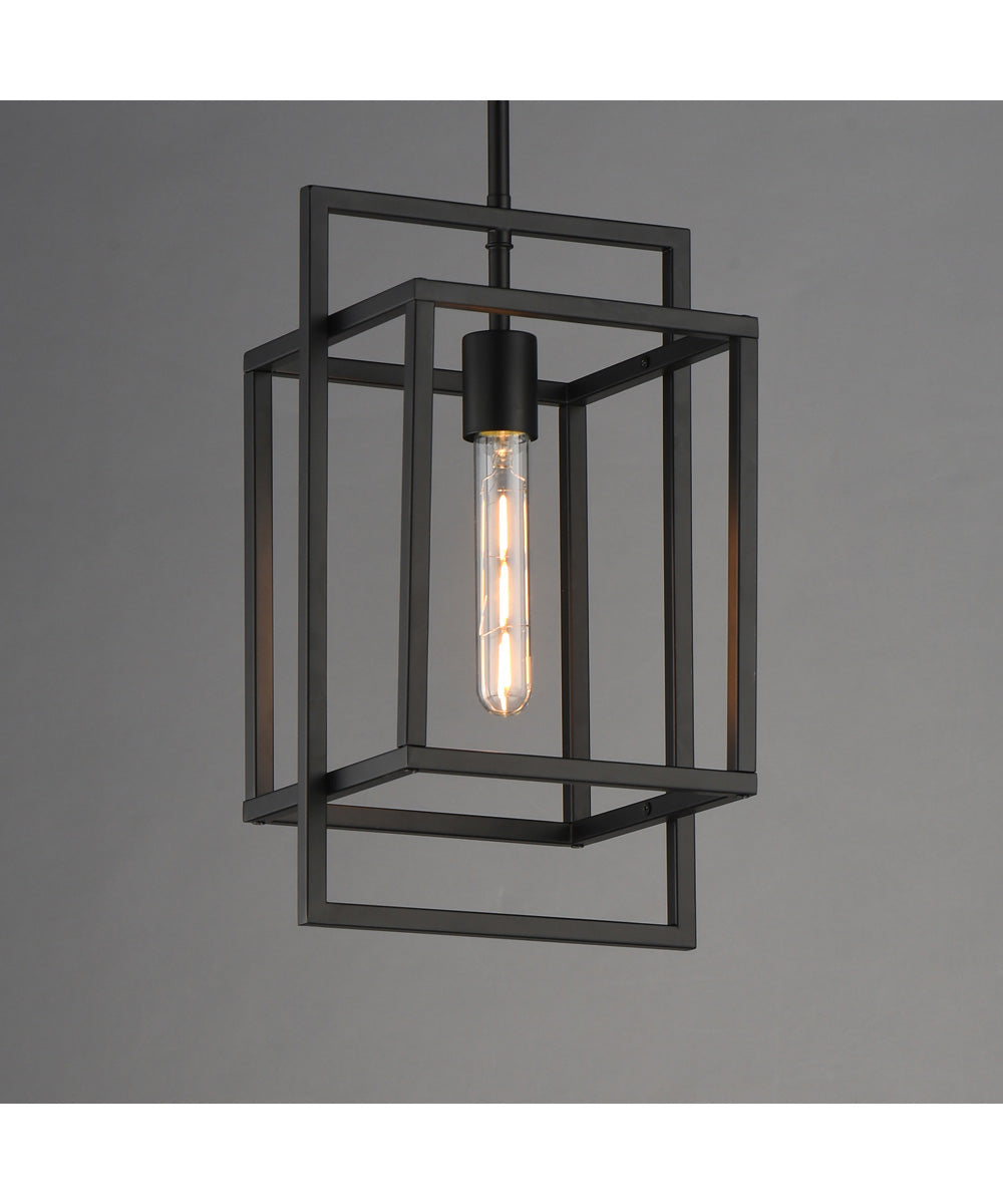 Gridline Single Pendant Black