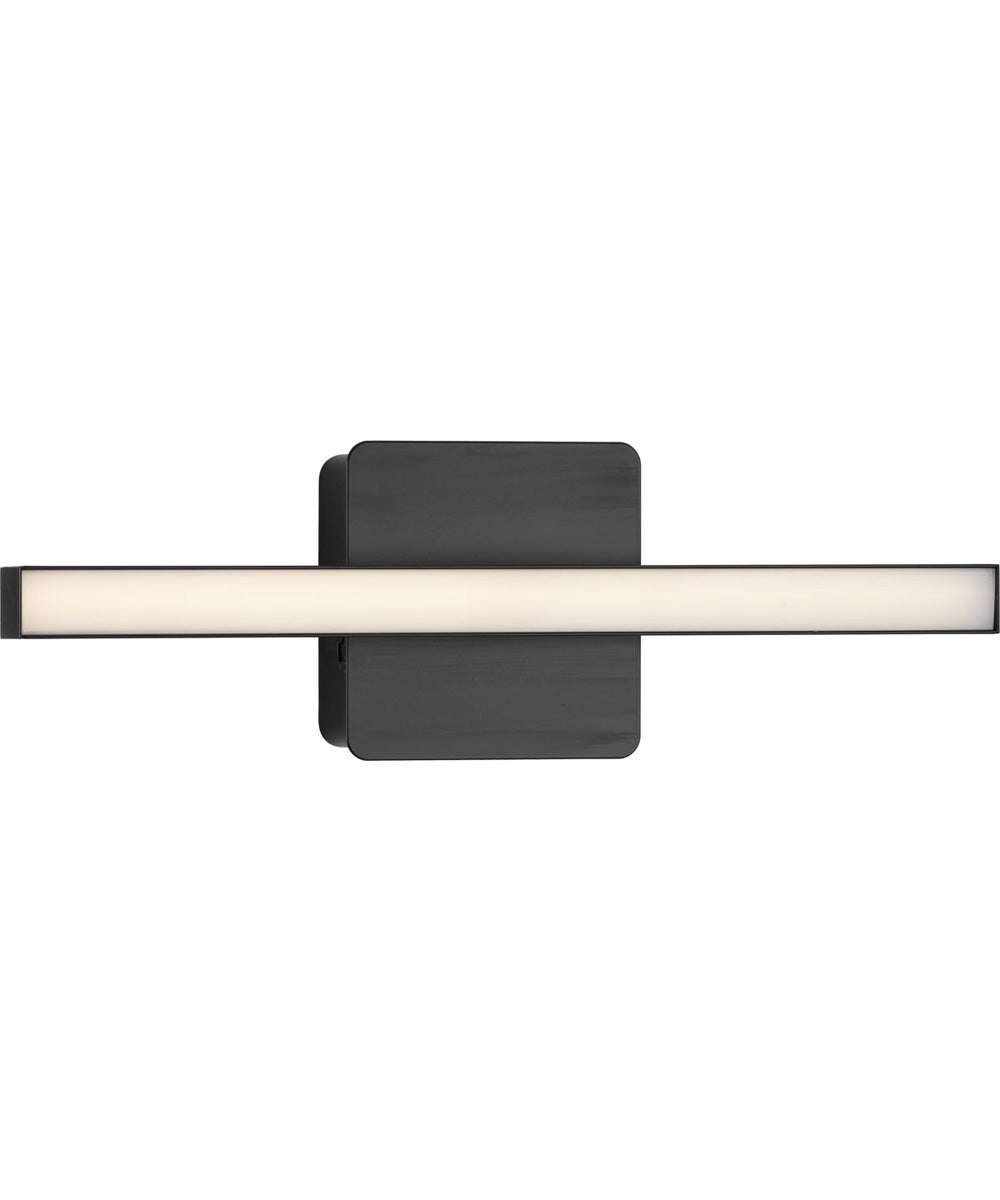 Phase 4 16 in. Small Modern Integrated 3CCT Integrated LED Linear Vanity Light Matte Black