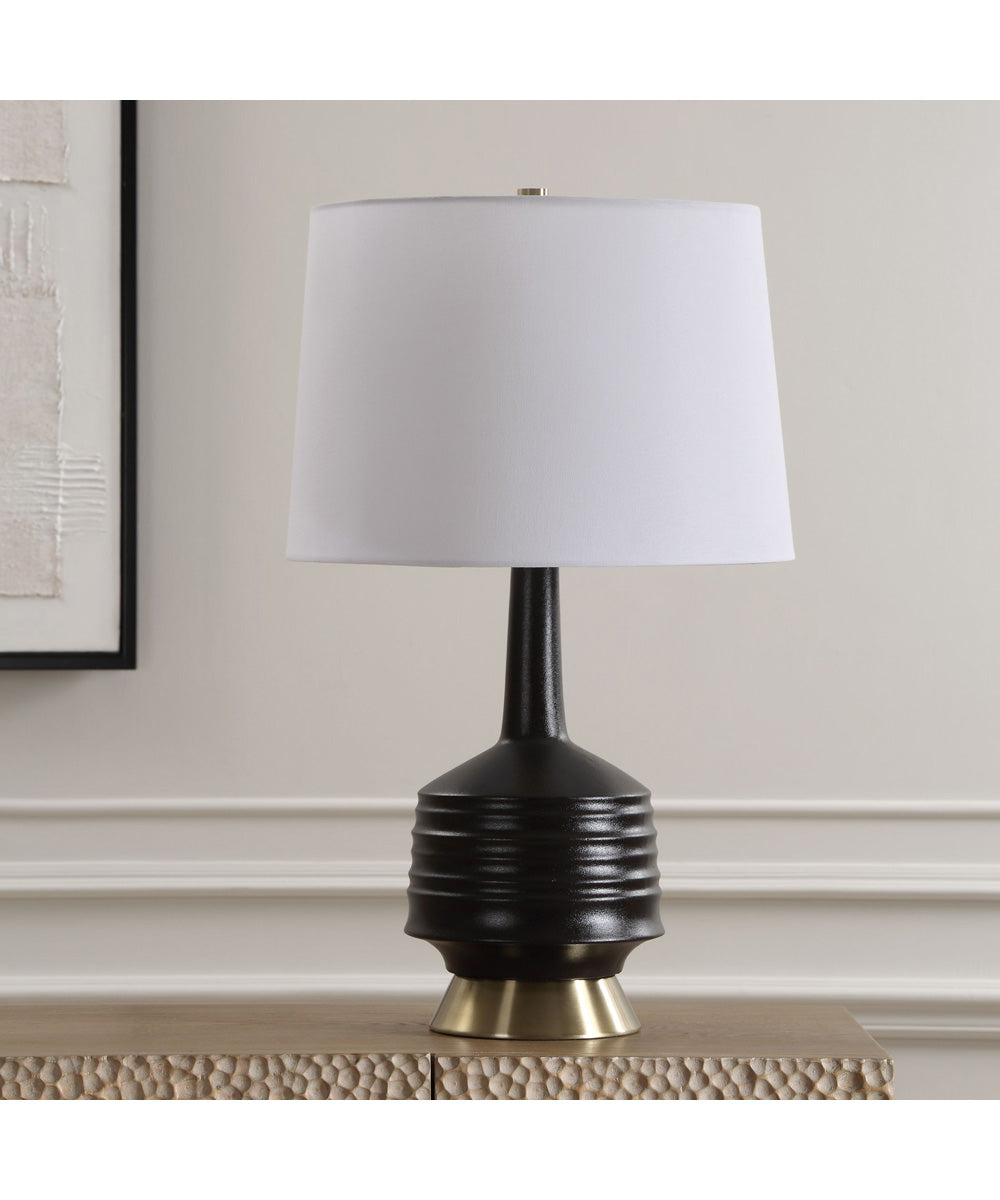 Foster Black Glaze Table Lamp