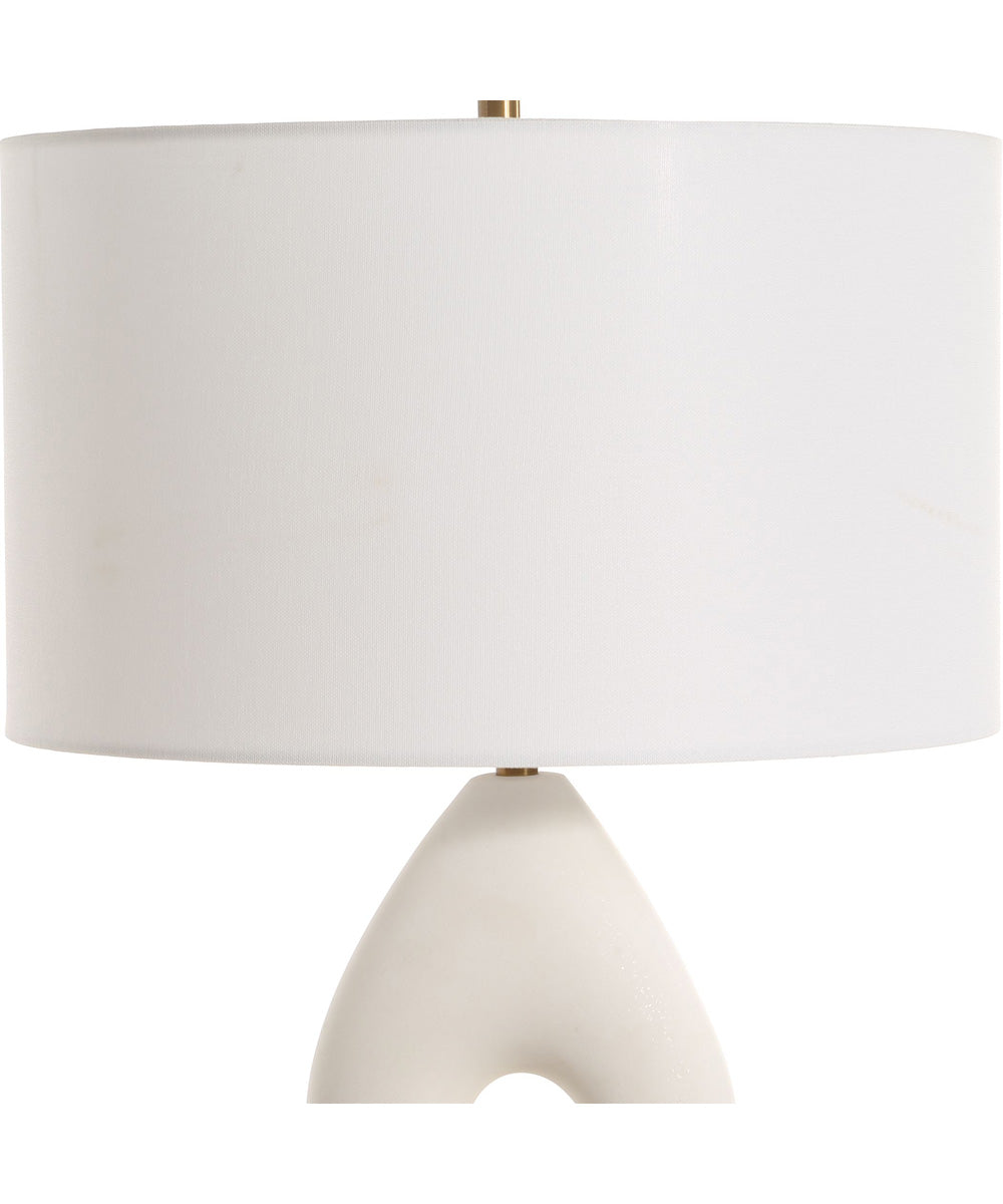 Meridian Ivory Stone Table Lamp