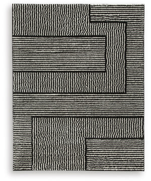 Kurtmen Large Rug Black/Ivory